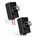 Miniatyrbillede 1 af 5: Skumring til daggry fotocellesensor 120-277V Auto-On/Off udendørs lyskontakt (2-pak)