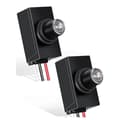 Skymningsrelä Fotocell Sensor 120-277V Auto-På/Av Utomhusbelysning (2-pack)