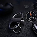 Miniatyrbilde 3 av 5: Permanent Match Infinity-lighter med nøkkelring, Den evige lighteren, Nød-ildstartersett Black