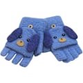 Miniatyrbilde 4 av 5: Unisex Varme Myke Vinterstrikkehansker for Barn Gutter Jenter Hanske med Hundevotter (2 til 9 år)