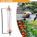 Miniatyrbillede 2 af 5: Udendørs Termometer Have Terrasse Udenfor Væg-Drivhus Solterrasse Ny js