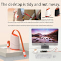 Miniatyrbild 5 av 5: 60W Infällbar Typ C till Typ C Laddningskabel USB Power Delivery Kabel för Snabbladdning av Bärbara Datorer Surfplattor Smartphones Svart Black