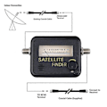 Miniatyrbillede 3 af 4: Satellit TV Signal Finder Digital Måler FTA LNB DIRECTV Signal Pointer SATV Satellit TV Receiver Værktøj