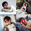 Miniatyrbilde 3 av 5: 2 stk. sovemaske, sovebind for reise, nattmaske, 3D søte sovemasker, nattmaske, egnet for barns søvn