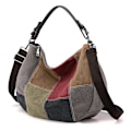 Pikkukuva 2 / 4: 1 kpl Harmaa Vintage Canvas Olkalaukku, Naisten Crossbody-laukku