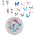 Miniatyrbild 1 av 5: Färgglada 3D Fjärilsstickers, 3D Fjärils Resin Nagelkonst, Fjärils Nagelkonst Dekaler, Fjärils Nagelkonst DIY Användning För Nagellack Och Diverse DIY Hantverk
