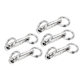 Miniatyrbilde 5 av 5: Rustfritt Stål Roterende Svivelring Fiskekrok Kobling - 5 stk/lot (3.5#)