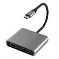 Pikkukuva 1 / 5: Usb C Hubi Kahdelle Hdmi-yhteensopivalle 4k 60hz Kaksoisnäytön Laajennus Type C -telakka