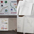 Miniatyrbillede 4 af 5: DIY Sybog Broderi Linned Flipbog Kreativt Håndlavet Linned