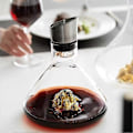 Miniatyrbillede 4 af 4: Glas Vinkaraffel med Belufter Rustfrit Stål Filtrering 12-Kanals 1600ml Kapacitet Håndlavet Rødvin