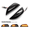 Miniatyrbillede 1 af 5: 2 stk. LED Dynamisk Blinklys Position Sidemarkeringslys Parkeringsindikator Til Opel Mokka X Chevrolet Trax Buick Encore Dynamic Black