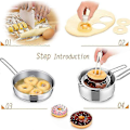 Miniatyrbilde 2 av 5: Smultringmaler med dyppetang, skrape og måleskje DIY Smultringkutter Dessertmaker