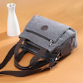 Miniatyrbilde 3 av 4: Retro avslappet dameveske lerret damehåndveske skulderveske messenger bag dame stor kapasitet multi-rom lerretveskeFB-078