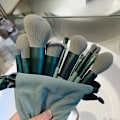 Miniatyrbilde 1 av 5: 13-delt Profesjonelt Sminkepenselsett - Myke Syntetiske Børstehår for Perfekt Foundation, Rouge, Concealer og Øyesminke - Ovalt Design, Uduftet