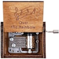 Miniatyrbilde 2 av 5: Over The Rainbow Musikkboks, Vintage Klassisk Håndlaget Gravert Musikkboks i Tre