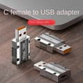 Pikkukuva 5 / 5: Type C - USB Otg -sovitin 10 Gbps USB-uros - USB-C-naarasliitin