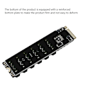 Pikkukuva 4 / 5: M.2 MKEY PCI-E Nouseva kortti M.2 NVME - SATA3.0 PCIE - SATA 6Gpbsx6-portin laajennuskortti ASM1166 Supp