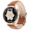 Miniatyrbillede 2 af 5: Til Garmin Lily 2 Active/Lily 2 håndledsrem 14mm Toplag Ko Læder Urrem - Brun Brown