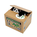 Miniatyrbild 1 av 4: Automatisk Panda Katt Stjäla Mynt Bank Pengar Sparlåda Elektroniska Pengaboxar Spargrisar Barn Present-cl.