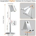 Miniatyrbilde 3 av 5: Oppgradert iPad-nettbrettstativ for skrivebord, justerbar skrivebordsmobiltelefon-nettbrettstativholder for iPad Pro 9.7, 10.5, 11, 12.9 Air Mini 5./6. generasjon