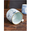 Miniatyrbillede 2 af 5: Håndmalet Keramisk Te Krus Unik Japansk Antik Stil Sake Kaffe Kopper, 250ml Mini Morgenmadskrus Køkkenudstyr (Farve: Khaki, Størrelse: 1 stk)