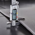 Miniatyrbillede 2 af 3: Ny tykk PU gulvmåtte køkken anti-slip vaskbar læder gulvmåtte rektangulær ensfarvet langsom rebound dør måtte kan skrubbes