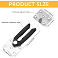 Miniatyrbillede 4 af 5: 4 stk. Sektions Sofa Connector, Heavy Duty Sofa Snap Alligator Sofa Connector Sofa Interlocking Connector Møbel Joint Snap Med Monteringsskruer