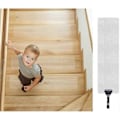 Miniatyrbillede 1 af 2: Zihaisheng Anti-skrid Strips til Trapper Transparent Anti-skrid Strips til Trapper 10 cm X 60 cm Pakke med 15
