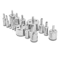 Diamant Bor Bits Hulsav Sæt 15 stk til Skæring af Marmor Keramik Glas 6-50mm 0.2-2.0in
