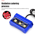 Miniatyrbillede 4 af 5: LED Motorcykel Nummerplade Lys Dekorativ Lampe Universal Aluminium Legering Baglygte Nummerplade Blue
