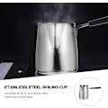 Miniatyrbillede 2 af 4: Lahua kop chokolade smeltegryde køkken suppegryde espresso karaffel stål pande mælkeskum pot mini espresso pot kaffeforsyninger plastik instant pot hjem