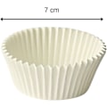 Pikkukuva 3 / 5: Cupcake-kapselit, yksittäiset cupcake-vuoat cupcakeille, muffineille ja paperimuffinien leivontaan, valkoinen, 5 cm, 100 kpl pakkaus