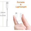 Pikkukuva 4 / 4: 2 kpl Apple Lightning - 3,5 mm kuulokeliitäntäadapteri Aux Audio Kuuloke/Kuulokeadapteri Stereokaapeli iPhone 7/7 Plus/8/8 Plus/x/xs -puhelimille