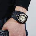 Miniatyrbild 4 av 4: Retro Punk Äkta Läder Armbandsur för Män Hip Hop Mode Mångsidig