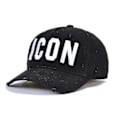 Miniatyrbilde 1 av 5: Høykvalitets 100% Bomull Justerbar Baseball Caps Ikon Monogram Svart A