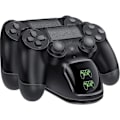 Miniatyrbillede 1 af 3: Trådløs Controller Oplader PS4 Dobbelt Oplader Controller Oplader PS4 Spil Controller Oplader med LED Lys