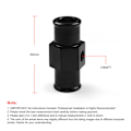 Miniatyrbilde 3 av 5: Motorsykkel modifikasjonsdeler vanntemperaturmåler sensor kontakt tee-kobling konverteringsadapter 24MM