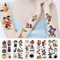 Miniatyrbilde 3 av 5: Halloween-tatoveringer for barn - 10 ark med Halloween-tatoveringer for gutter og jenter, Halloween-dekorasjonsgaver Halloween-serie (10 stykker/pakke)