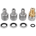 Miniatyrbilde 4 av 4: 1/8 BSP Hurtigkobling Tilkoblinger Ladeadaptersett, Rustfritt Stål PCP Luftlading Hurtigkobling Adapter