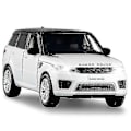 Miniatyrbillede 5 af 5: 1:32 Range Rover Sport Simulations Legetøjsbil Model Legering Træk Tilbage Børnelegetøj Samling Gave Off-road Køretøj A268 silver
