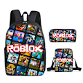 Pikkukuva 1 / 5: Roblox koululaukku kolmiosainen setti Roblox peli reppu