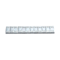 Miniatyrbillede 2 af 5: 4x Selvklæbende Bil Lastbil Dæk Hjul Afbalanceringsvægte Strips 60g/2.1oz Sølv