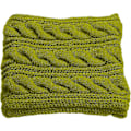 Miniatyrbilde 3 av 3: Damers Tykk Ribbestrikket Vinter Infinity Circle Loop Skjerf Premium Twist Greenery Olive Green