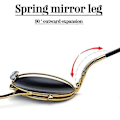 Pikkukuva 3 / 3: Miesten Naisten Retro Käännettävät Pyöreät Steampunk-aurinkolasit Suojalasit Pyöreät Aurinkolasit Vintage-silmälasit Gold Frame Black Gray Lenses