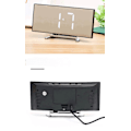 Miniatyrbild 3 av 3: SQCLV Digital väckarklocka för sovrum - Stor 7\" LED-display med dimmer, snooze, 7 nattljus, enkel att ställa in, USB-laddare, batteribackup, 12/24 timmar