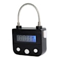 Miniatyrbild 1 av 5: Metall Timerlås USB LCD-Display Metall Elektronisk Uppladdningsbar Timer Multifunktionellt Hänglås Svart-dwdz