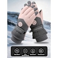 Miniatyrbillede 2 af 5: -30℉ Vinter Skihandsker til Koldt Vejr, Vandtætte og Vindtætte Snehandsker med Touchscreen Fingre, Varme Snowboardhandsker til Mænd og Kvinder