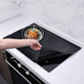Miniatyrbillede 2 af 5: Induktion Kogeplade Beskyttelsesmåtte 20,4x30,7 Tommer, Elektrisk Komfurbrænder Dækker Ridsefast Som Glas