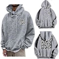 Miniatyrbillede 1 af 2: F**k You QR Kode Hættetrøje Sjov QR Scan Kode Joke Hættetrøje Unisex, Unisex Oversize Hættetrøje Sweatshirt Skjorter Toppe S-5XL S Grey
