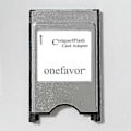 Miniatyrbilde 3 av 5: Onefavor Compact Flash til PCMCIA ATA Adapter CF til PC Kort Adapter PCMCIA ATA Adapter for CF 2 Kort (leveres med 512MB CF Minnekort)